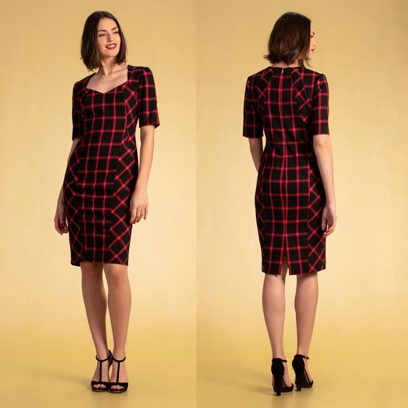 Trina Turk Dresses & Skirts - Trina Turk Chiyah Dress in Pagoda Plaid NWT